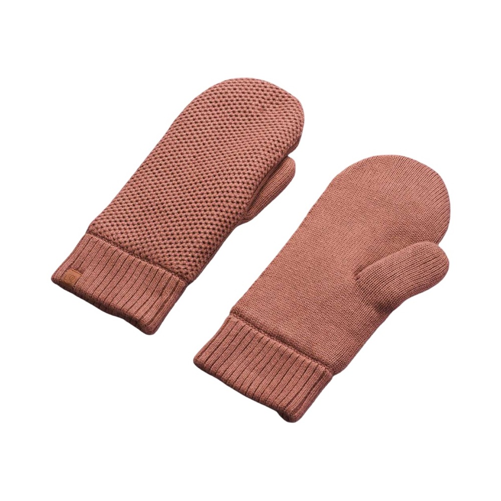 LULULEMON Fleece Lined Knit Mittens  in Spanish Oak (Mauve/Pink) O/S - Picture 2 of 8